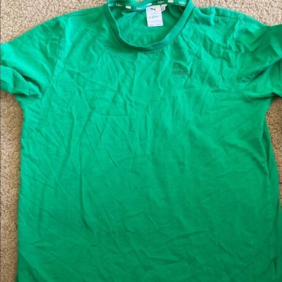 Mens Puma Big Sean Green Tshirt - Picture 1 of 3